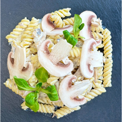 Šampiňónovo kuracia pasta klasik